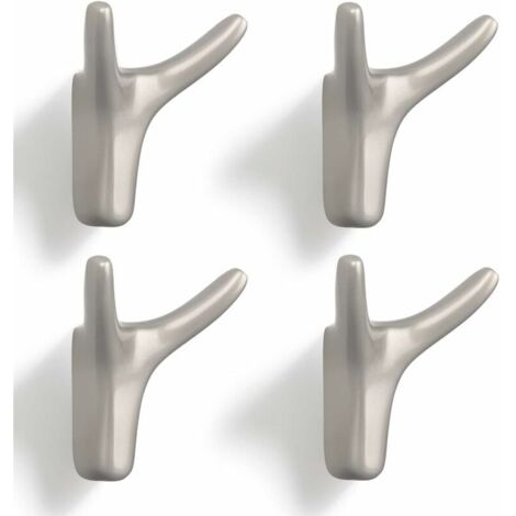 Doppelter Wandgarderobenhaken, robuste Wandgarderobe aus massiver Zinklegierung, Türhaken für Eingangsbereich, Schlafzimmer, Wohnzimmer