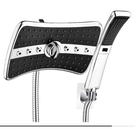 Doppeltes Handbrause-Set mit 60" langem Edelstahl-Brauseschlauch, Chrom