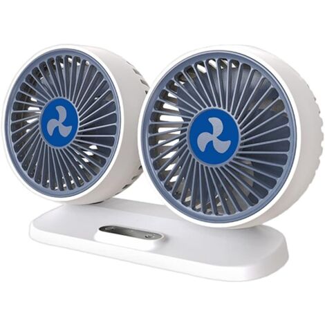 Doppelventilator Ventilator Dual 5V mit Touchsensor Luxus 180° verstellbar mit 3-fach Geschwindigkeitsverstellung und Leuchtanzeige