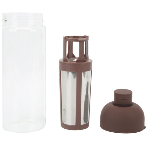 Doppelwandige Kaltbrüh-Kaffeeflasche mit Edelstahlfilter – 1000 ml Kaltbrüh-Kaffeemaschine für Zuhause