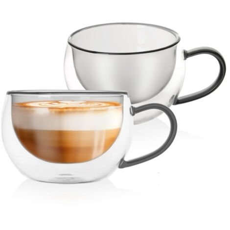 Doppelwandige Thermogläser für Kaffee und Tee DOUBLE 300 ml 2 Stk.