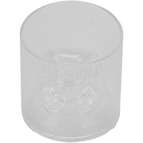 Doppelwandiges Whiskyglas in Totenkopfform, 75 ml, für Bar, Club, Zuhause