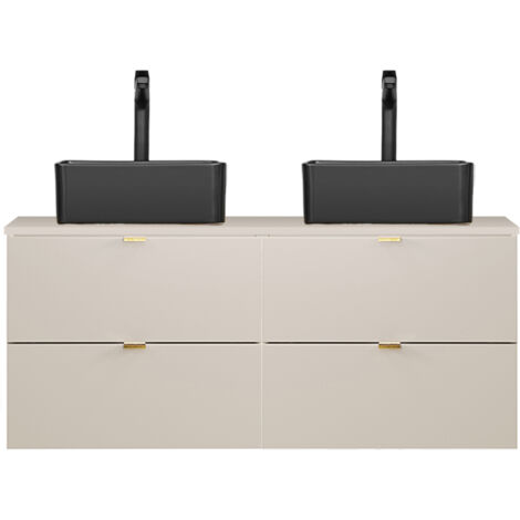 Doppelwaschtisch 120 cm in kaschmir matt, DURANGO-56