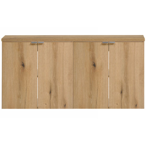Doppelwaschtisch 120cm, Eiche, NEWPORT-56-OAK