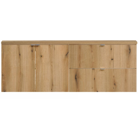 Doppelwaschtisch 160cm, Eiche, NEWPORT-56-OAK