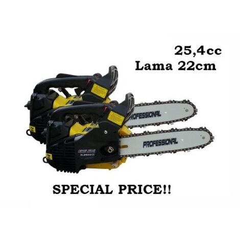 Doppia/2 pezzi Motosega per potatura 25cc (25,4cc) lama 25cm Bleked Finker - ZL2500