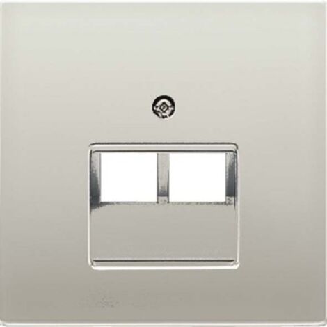 Doppia copertura per telefono o presa dati RJ11-RJ45 ALUMINIUM JUNG AL 2969-2 UA
