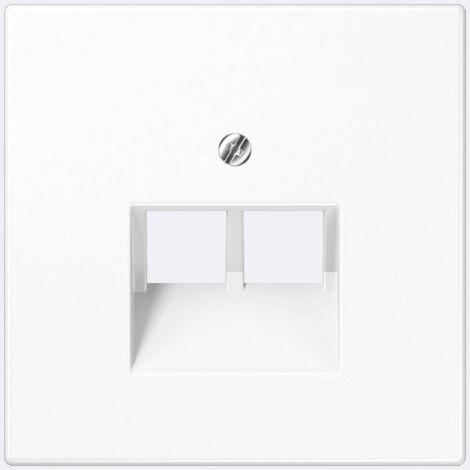 Doppia copertura per telefono o presa dati RJ11-RJ45 WHITE JUNG LS 969-2 UA WW