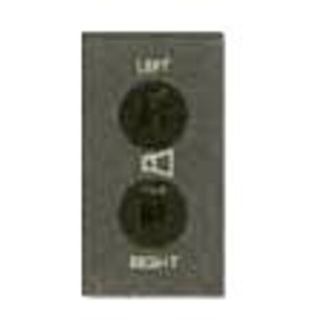Doppia Presa Ave Punto-Linea Noir ( AVE cod. 45342-2 )