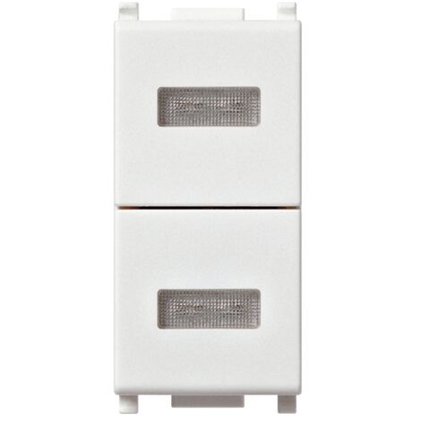 Vimar 14095 - Plana Commutatore A Slitta 1P 6(2)A Bianco - F