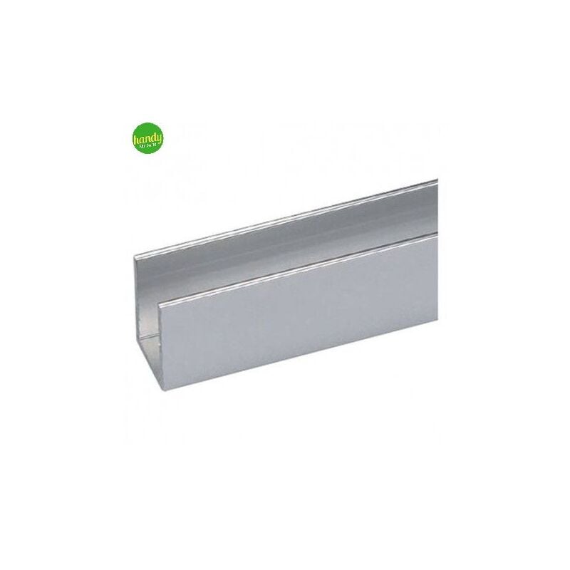 Profilo a u Arcansas 10x10x1 mm - 2 mt - alluminio lucido