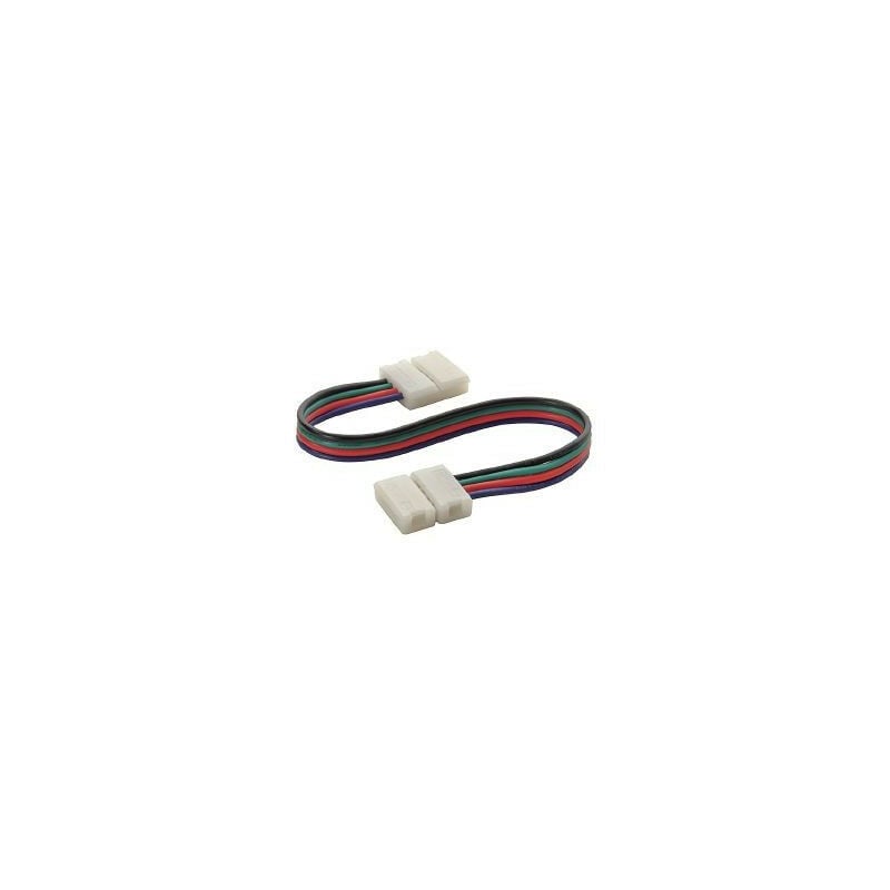 Image of Doppio connettore per striscia led Prolunga e connettore a clip Connessione rgb precablata 10mm