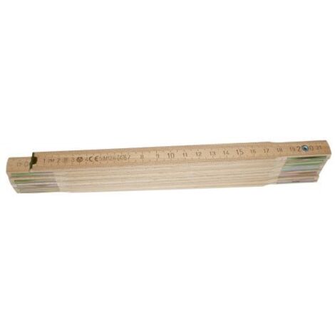 DOPPIO METRO 10 ASTE 16 MM LEGNO BIANCO 12 PZ