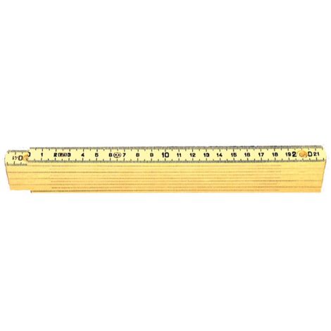 doppio metro in plastica fiberglass 10 aste da mm 16 giallo 2mt pieghevole