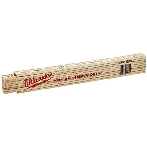DOPPIO METRO PIEGH. A STECCA SOTTILE IN LEGNO 2M MILWAUKEE