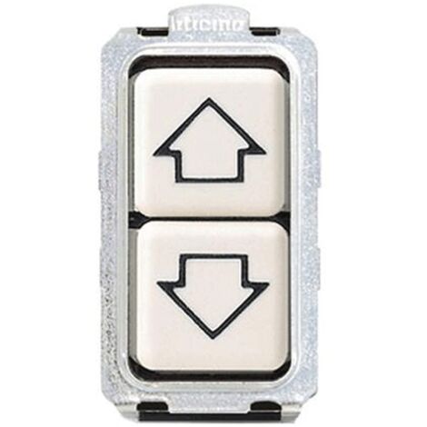 Doppio pulsante Bticino Magic con frecce 10A 5055/1