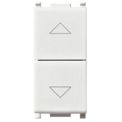 Doppio Pulsante Interbloccato Easy 10A Bianco ( ELETTROCANALI cod. ECSE8037 )
