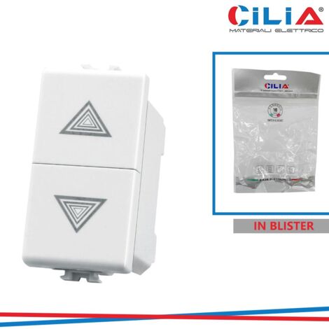 DOPPIO PULSANTE MTX BIANCO CILIA