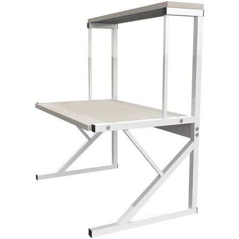 HOMCOM Scaffale Cucina Multipresa per Microonde con Ripiani e Cestino a  Rete, 90x42x130cm, Marrone