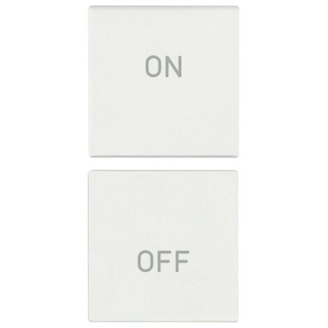Doppio tasto ON e OFF intercambiabile 1 modulo bianco Vimar 19751.1.B