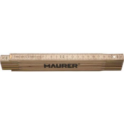 DOPPIOMETRO LEGNO BETULLA NATURALE 10 ASTE