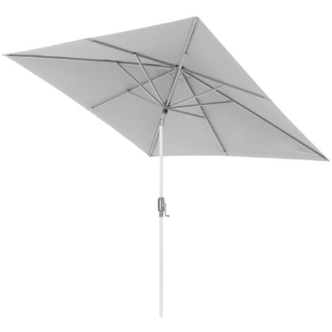 Doppler ACT 240 x 240 AUTO-TILT Sonnenschirm 240 x 240 cm Mittelmastschirm Kurbelschirm 4 Farbvarian 827 Hellgrau