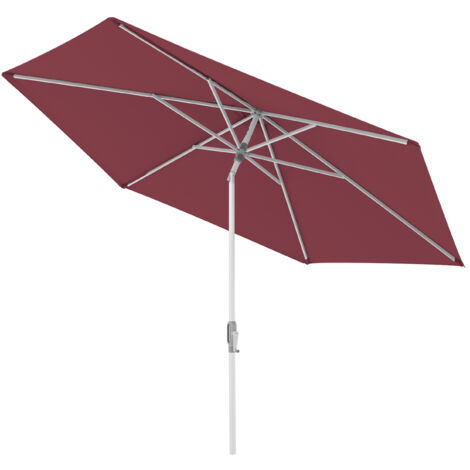 Doppler ACT 305 AUTO-TILT Sonnenschirm ø 305 cm rund Mittelmastschirm Kurbelschirm 4 Farbvarianten 809 Rot