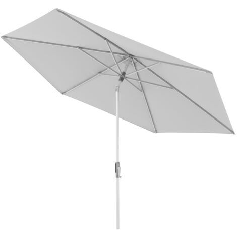 Doppler ACT 305 AUTO-TILT Sonnenschirm ø 305 cm rund Mittelmastschirm Kurbelschirm 4 Farbvarianten 827 Hellgrau