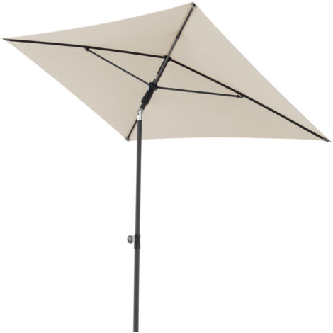 Doppler ACTIVE Green Edition 200 x 120 cm Sonnenschirm in 4 Farbvarianten Mittelmastschirm Balkonsch 820 Natur