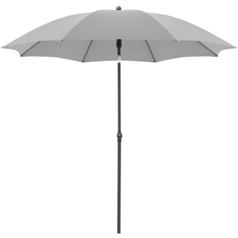 Doppler ACTIVE Green Edition 210 cm Sonnenschirm rund in 4 Farbvarianten Mittelmastschirm Balkonschi 827 Hellgrau