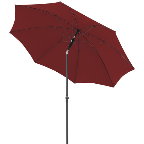 Doppler ACTIVE Green Edition 210 cm Sonnenschirm rund in 4 Farbvarianten Mittelmastschirm Balkonschi 833 Bordeaux