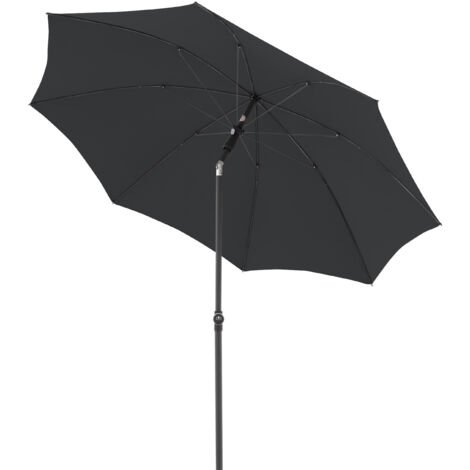 Doppler ACTIVE Green Edition 210 cm Sonnenschirm rund in 4 Farbvarianten Mittelmastschirm Balkonschi 840 Anthrazit