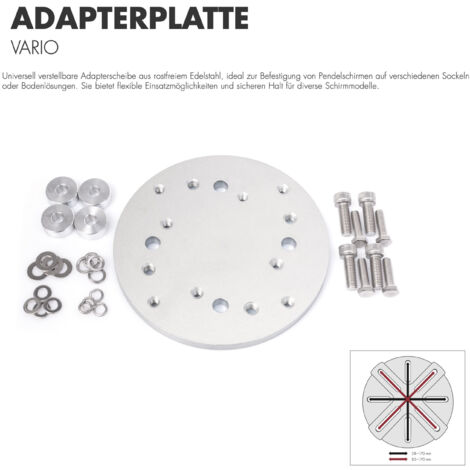 Doppler Adapterplatte Vario für Pendelschirme 85999A60-170