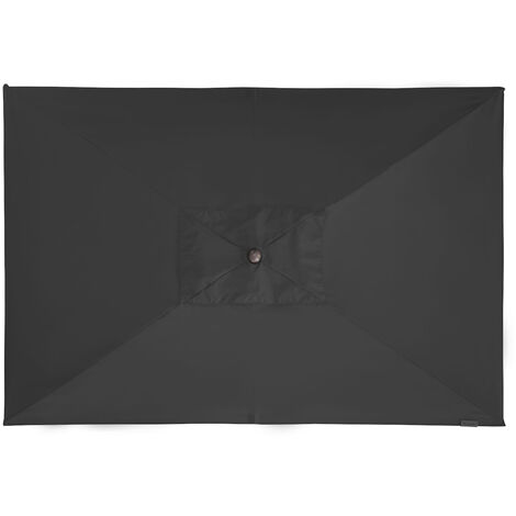 Doppler Alu Wood Auto-Tilt Ultra 300 x 200 cm Marktschirm Sonnenschirm 3 Farben Mittelmastschirm 840 Anthrazit