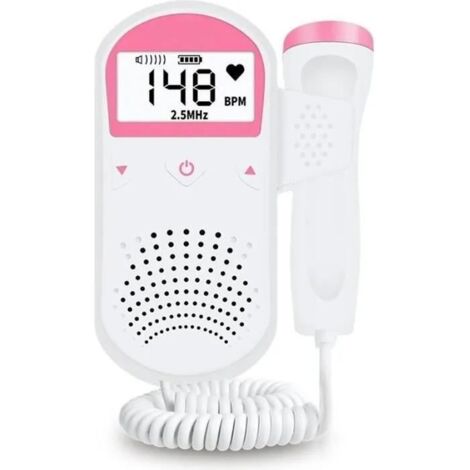 Doppler Baby Prénatal Sonar Doppler Femmes Moniteur Foetal Détecteur de fréquence cardiaque prénatal