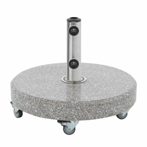 Doppler CLICK-IT® Granitsockel 50 oder 70 kg auswählbar 85897 Rollsockel inkl. Standrohr 50 kg