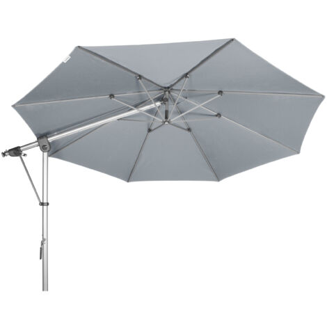 Doppler Expert 350 Pendelschirm Sonnenschirm 8 Farbvarianten Ampelschirm 438247 T827 Hellgrau