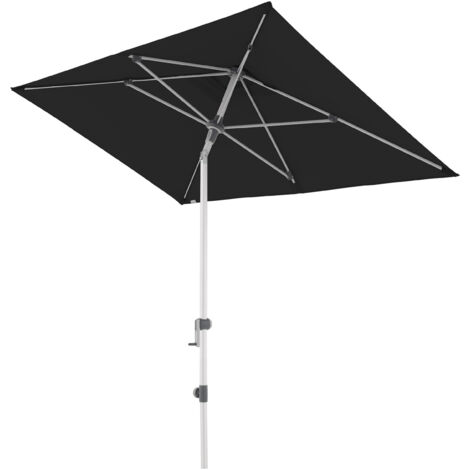 Doppler Expert Auto Tilt 220 x 140 cm Sonnenschirm 6 Farbvarianten 437441 Mittelmastschirm 817 Schwarz