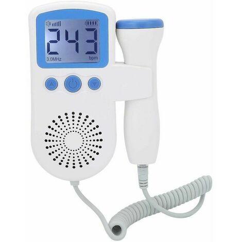 Doppler fetale domestico, monitor del battito cardiaco tascabile per bambini Doppler del battito cardiaco per gravidanza e test Clearblue