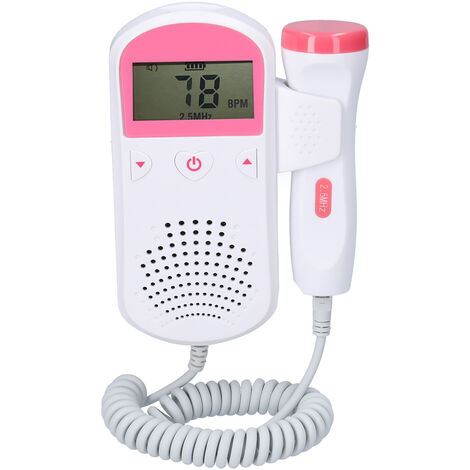 Doppler fetale per uso domestico Monitor cardiaco prenatale per bambini Display LCD Misuratore della voce del feto Prodotto per la cura quotidiana della donna incinta (multicolore)