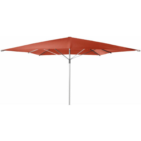 Doppler Gastronomie Sonnenschirm "Braumeister" 400 x 400 cm, terracotta, ohne Volant, Bezug aus 100% Polyester, Gestell aus Aluminium, 17,1 kg Gastronomie Sonnenschirm "Braumeister 400 x 400", terraco