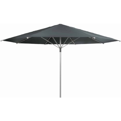 Doppler Gastronomie Sonnenschirm "Braumeister" Ø 500 cm, anthrazit, ohne Volant, Bezug aus 100% Polyester, Gestell aus Aluminium, 17,1 kg Gastronomie Sonnenschirm "Braumeister 500", anthrazit, Ø 500 c