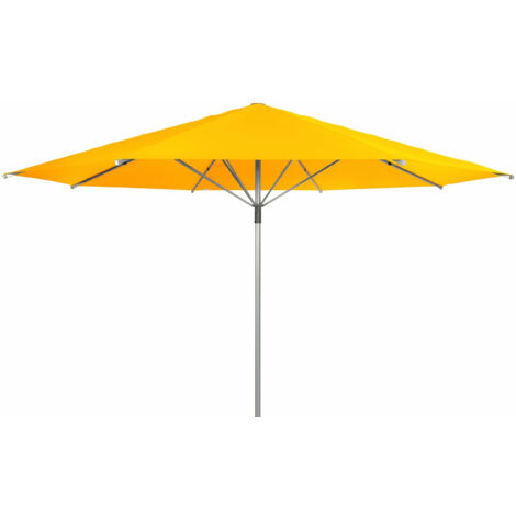 Doppler Gastronomie Sonnenschirm "Braumeister" Ø 500 cm, gelb, ohne Volant, Bezug aus 100% Polyester, Gestell aus Aluminium, 17,1 kg Gastronomie Sonnenschirm "Braumeister 500", gelb, Ø 500 cm, ohne Vo