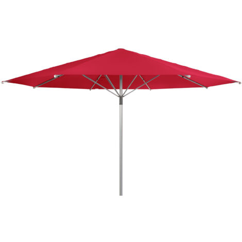 Doppler Gastronomie Sonnenschirm "Braumeister" Ø 500 cm, rot, ohne Volant, Bezug aus 100% Polyester, Gestell aus Aluminium, 17,1 kg Gastronomie Sonnenschirm "Braumeister 500", rot, Ø 500 cm, ohne Vola