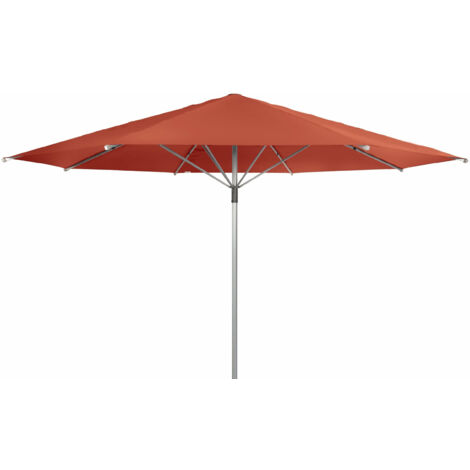 Doppler Gastronomie Sonnenschirm "Braumeister" Ø 500 cm, terracotta, ohne Volant, Bezug aus 100% Polyester, Gestell aus Aluminium, 17,1 kg Gastronomie Sonnenschirm "Braumeister 500", terracotta, Ø 500