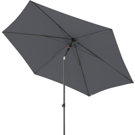 Doppler myZone 300 Mittelmastschirm Push-Up rund 300 cm Sonnenschirm 6 Farben 461591 840 Anthrazit