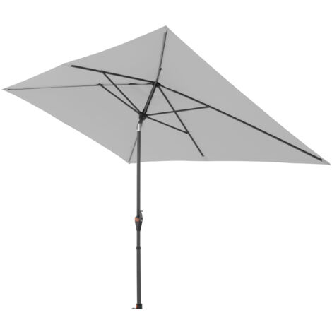 Doppler myZone Mittelmastschirm Auto-Tilt 300 x 200 Sonnenschirm 6 Farben 461465 827 Hellgrau