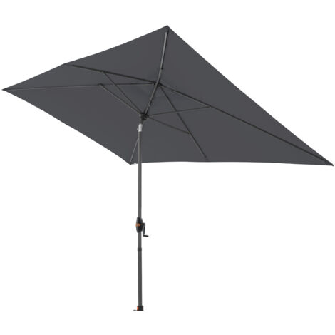 Doppler myZone Mittelmastschirm Auto-Tilt 300 x 200 Sonnenschirm 6 Farben 461465 840 Anthrazit