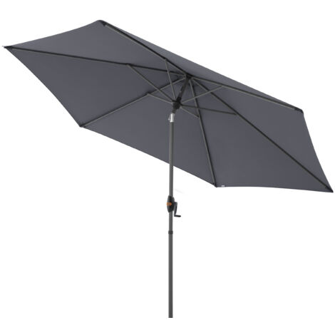 Doppler myZone Mittelmastschirm Auto-Tilt rund 305 cm Sonnenschirm 6 Farben 429465 840 Anthrazit