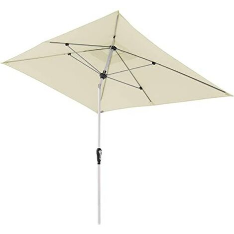 Doppler Ombrellone per il giardino in alluminio I 190x290cm ombrellone rettangolare per balcone e terrazza I ombrellone con funzione a manovella e tettuccio inclinabile I ombrellone da giardino grande